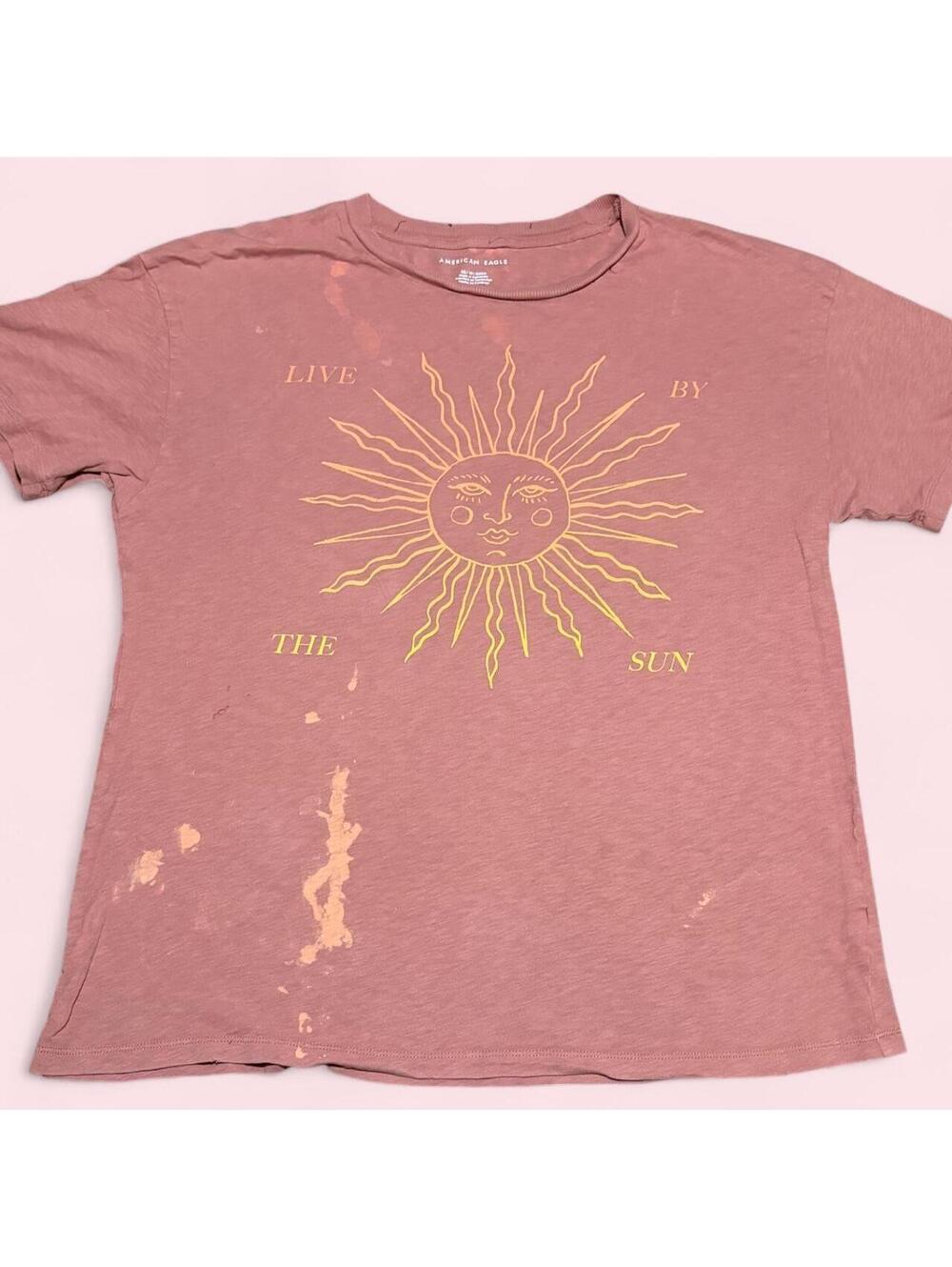 American Eagle Live By The Sun Graphic T-Shirt — Size XS - 0444